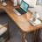 Tan Rectangular Solid Wood desks-803410154-803410152