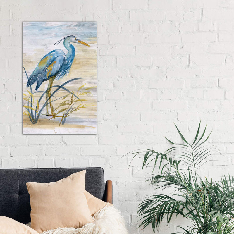 Blue Heron I - Wrapped Canvas Painting, 66.04 cm H x 45.72 cm W x 1.91 cm D