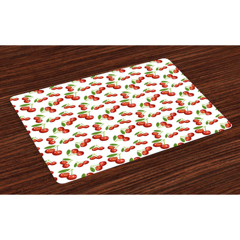 Inouye Fruit Cherry Fruit Pattern Placemat