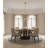 4-Light Gold Metal Chandelier