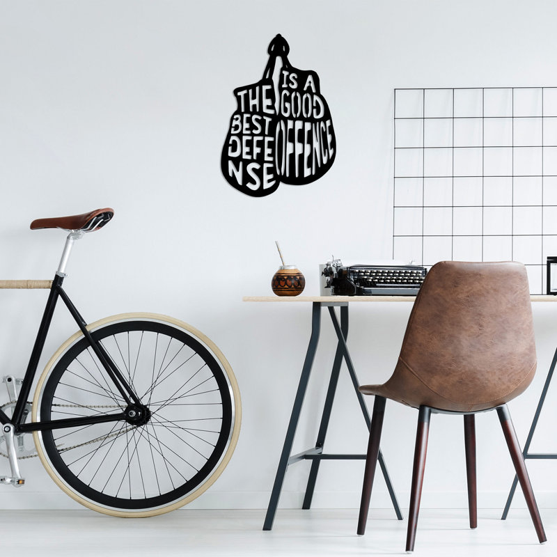 Decorative Metal Wall Accessory, Black, 19.7 x 27.6 inches | 100% Metal, Thickness: 0.06 inches | Lightweight (1.0 lbs) | Easy Wall Mount Design | Perfect for Home Decor & Modern Interiors, Stylish Accent Piece