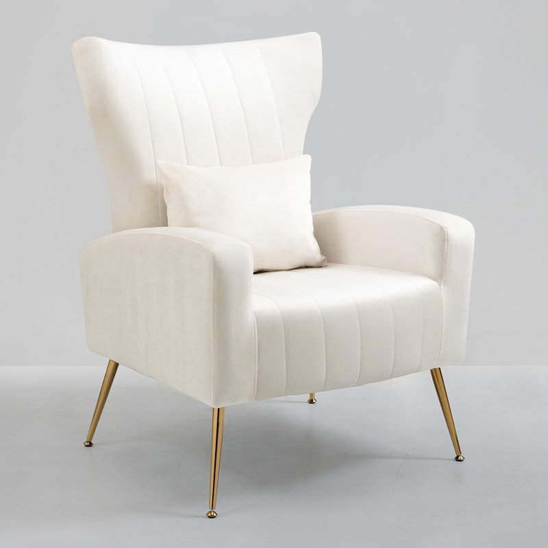 Mahith Upholstered Accent Chair, White