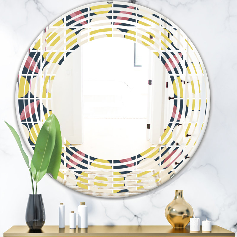 Miroir mural Space Flower I, H 31,5 po x l po