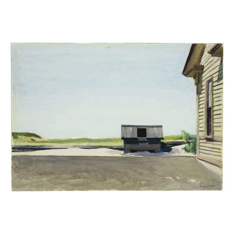 «Truro Station Coal Box» par Edward Hopper - Impression giclée, H 22 po x l 28 po