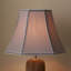 Ervine 24cm H Silk Bell Lamp Shade ( Screw On ) in Steel Grey