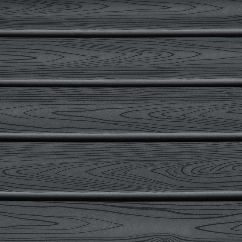 Chaise Adirondack pliante en PEHD avec repose-pieds rétractable, Noir