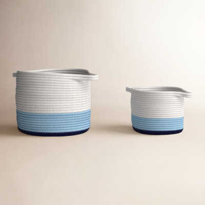Ensemble de 2 paniers en tissu
