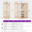 Porte pliante en verre massif non fini avec trousse de quincaillerie d'installation-116842302-116842295