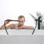 Robinet de baignoire autoportant à fixation sur plateau à poignée simple