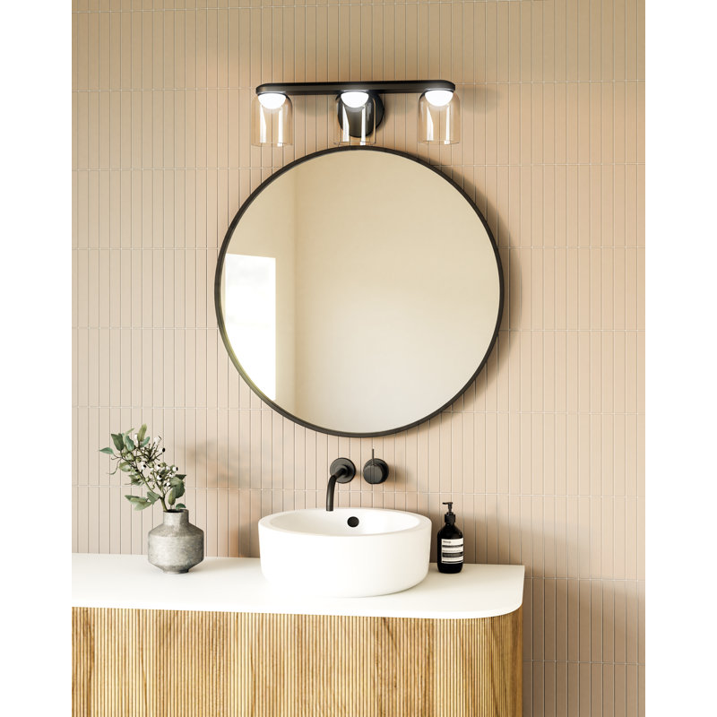 3 - Light LED Vanity Light, Brushed Gold