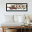 Décoration murale chic pour chambre à coucher - Cadre et bois multicolore noir encadré maison et papier