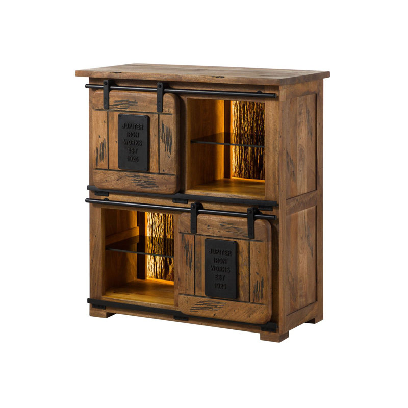 RAILWAY LUX 90cm Solid Wood Sideboard