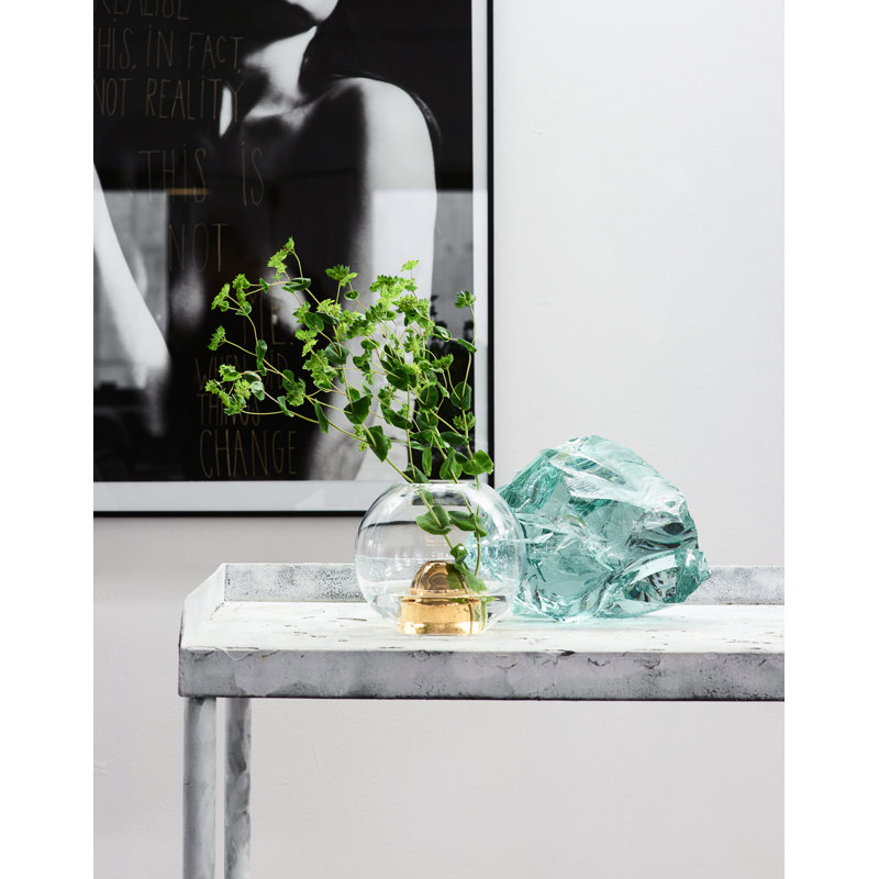 Handmade Glass Table Vase, Clear