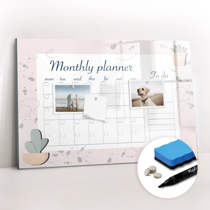Magnetic Glass Dry Erase Board