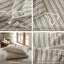 Ensemble de housse de couette rayé 100% coton délavé DONEUS-113054932-113054924