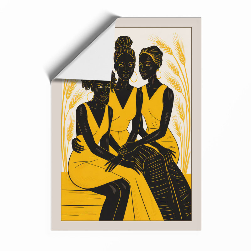 Wheat and Devotion Graphic - Framed Print, Unframed, A4 - 29.7 x 21.0 cm