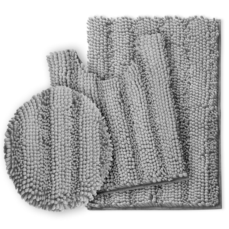 Ensemble de tapis de bain Peletier, Argent