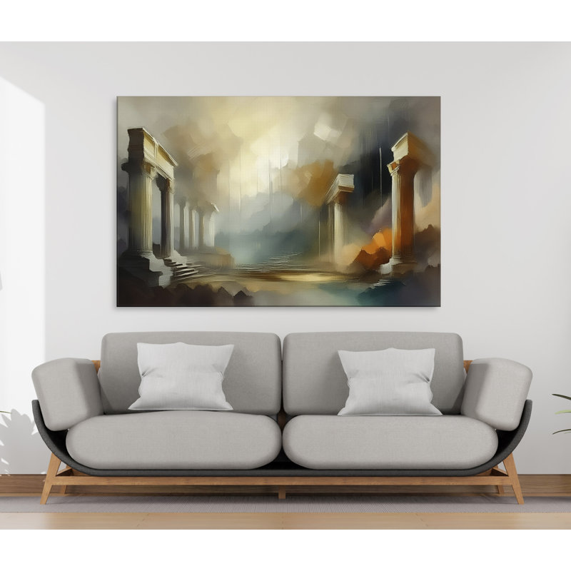 Ancient Roman Columns, 20" H x 30" W