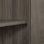 Buffet rustique en faux rotin, buffet de style rustique avec porte de grange, armoire de rangement à quatre portes-1968828866