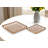 Paladino (Set of Two) Brown Square Bamboo Vanity Tray