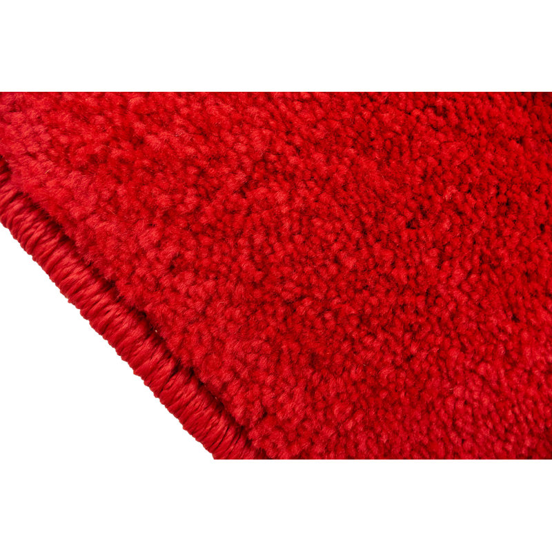 Tapis d'escalier antibactérien lavable sur mesure, Tapis de couloir 11 po x 26 po, Rouge
