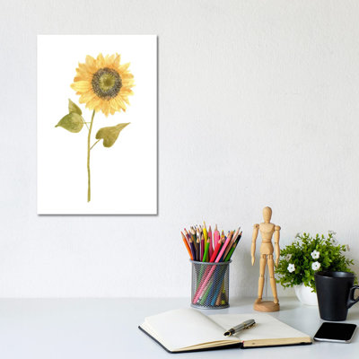 Single Sunflower Portrait I by Bannarot - Wrapped Canvas Gallery-Wrapped Canvas Giclée