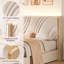 Structure de lit tapissier à DEL avec tiroirs de rangement, lit plateforme en velours avec tête de lit à oreilles, lumière RVB-638992044-638992047