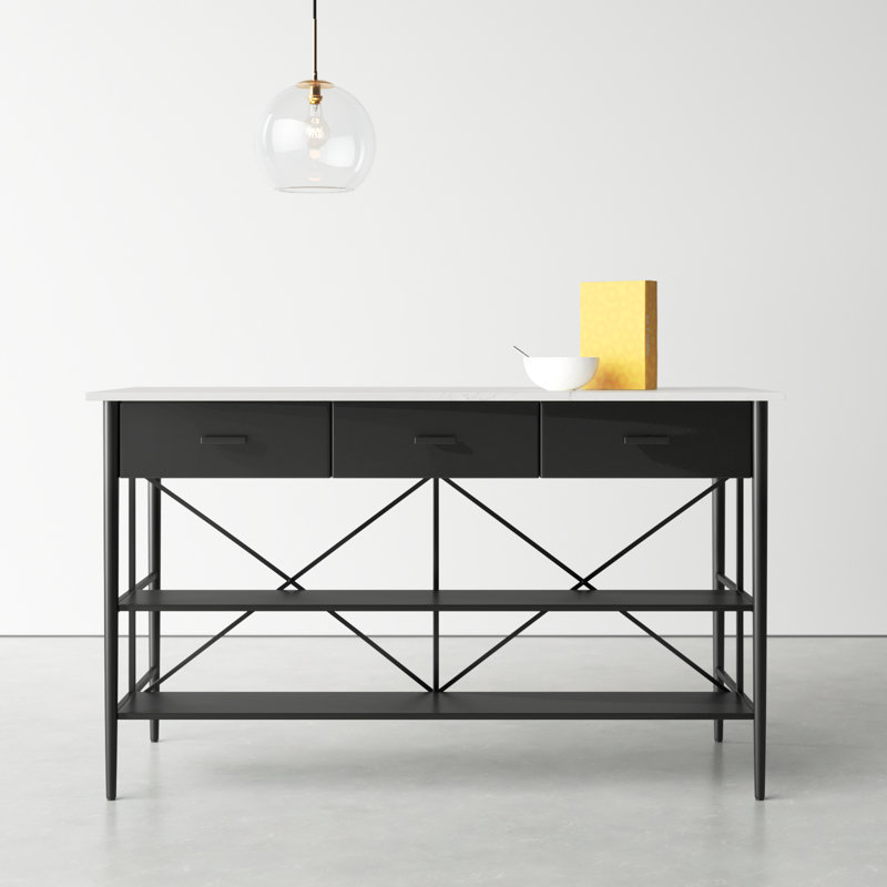 Mya Marble Top Kitchen Island