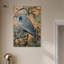 «Heron’s Blue Serenade», toile Maximalist par Art Remedy-110295728-110295725