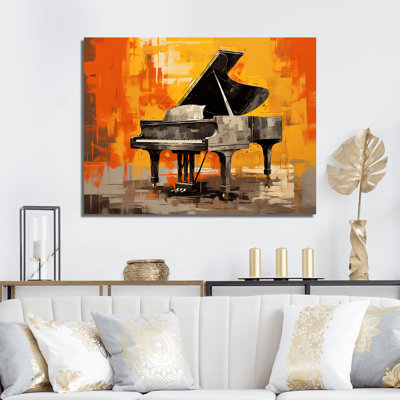 " Orange Piano Modernist Melody Maker "