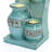 30.3'' H Modern Polyresin Outdoor Water Fountain with LED Lights, Decorative Jar Waterfall Fountain with Adjustable Flow