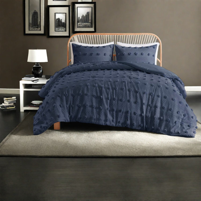 Ensembles de literie en jacquard doux, édredon simple / simple en polyester hypoallergénique TG, style élégant pour la chambre à coucher