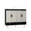 Range-chaussures 4 portes avec tablettes réglables pour garde-robe