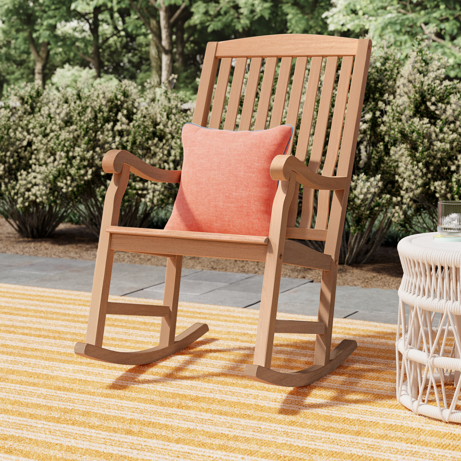 Kratzer Teak Outdoor Rocking Chair