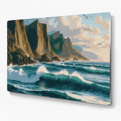 Art mural bleu Hawaii