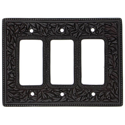 San Michele Patterned 3 - Gang Combination Plate Jumbo Combination Wall Plate