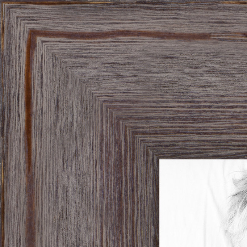 Cadre photo en bois vieilli Braedon, 11,5 po x 14 po