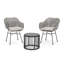 Chaise de patio avec coussin Leeroy