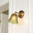5.7-Inch Exquisite Retro Carved Green Wall Lamp (Including Warm Light Source)