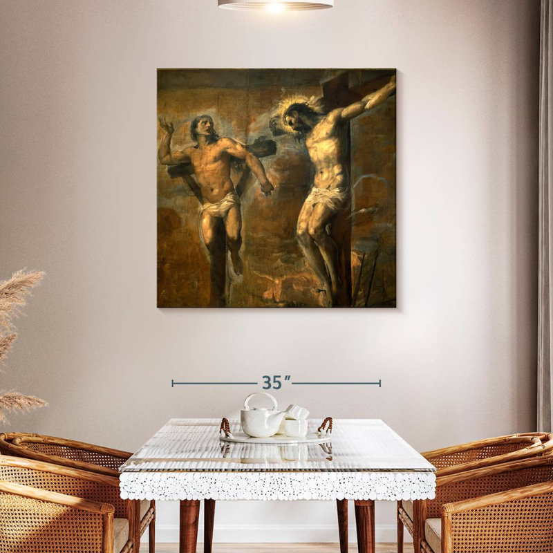Leisha Christ et le bon voleur, H 39 po x l 39 po