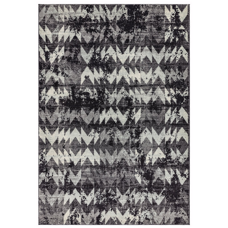 Higginsville Black Rug, Rectangle 200 x 290cm