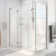 Unidoor-X 46 1/2 in. W x 34 3/8 in. D x 72 in. H Frameless Rectangle Shower Enclosure