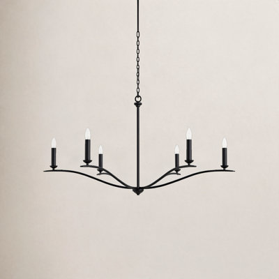 Ensley 6 - Light Dimmable Chandelier