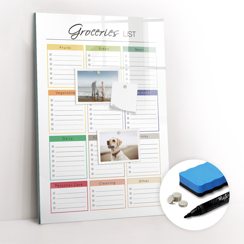 Magnetic Glass Dry Erase Board