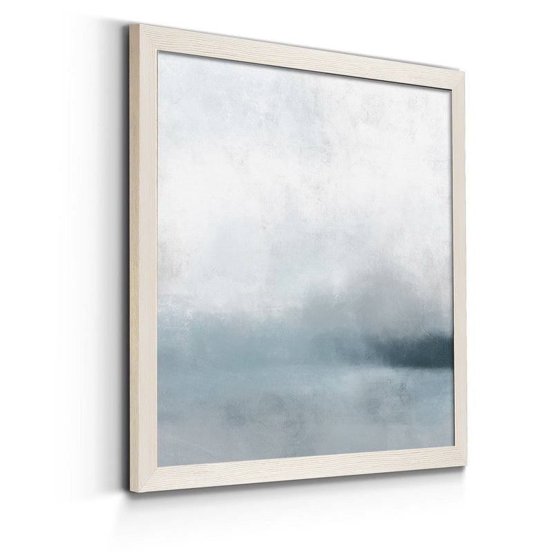 « Quiet Fog I », reproduction d’art sur toile encadrée, H 31,5 po x l 31,5 po x P 1,5 po, Cadre blanc