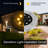 Low Voltage Solar Ground Lights 8 LED Garden Waterproof Disk Light Outdoor Pathway Metal Well Light-63599676