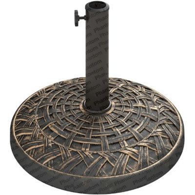 Base de parasol d'extérieur, support de parasol élégant, base de parasol d'extérieur en résine