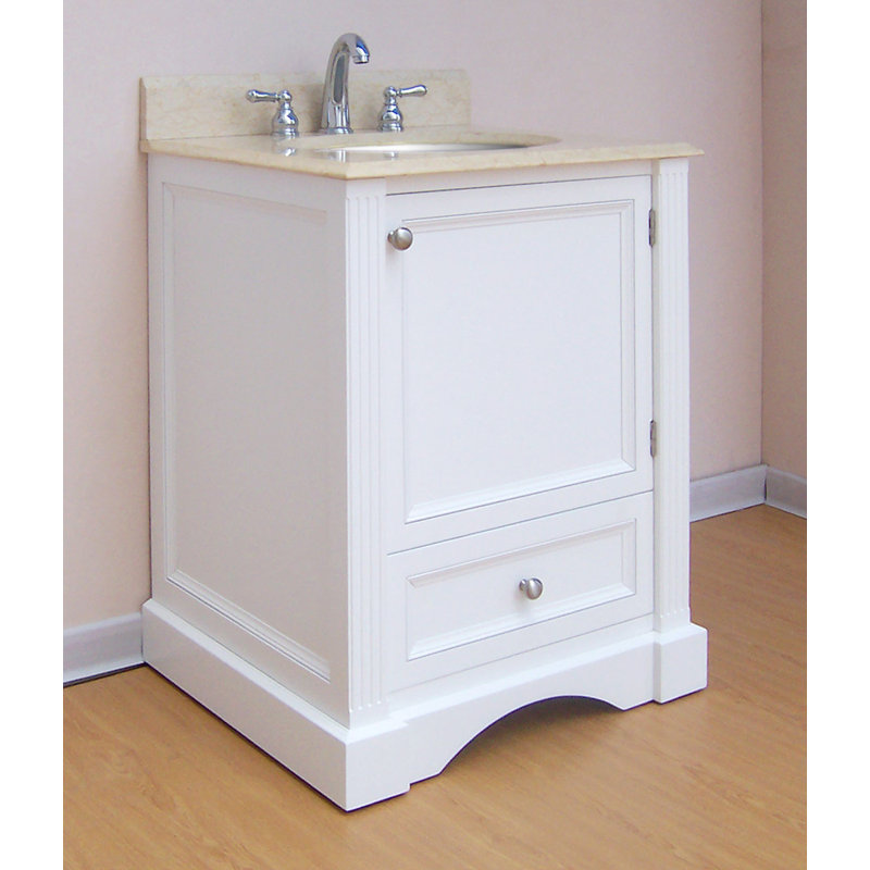 Base de meuble-lavabo Simoneaux seulement, Blanc, 31,5 po