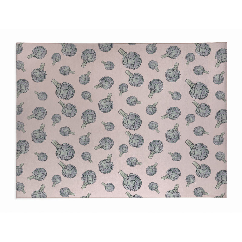 Tapis d'été Summer Artichaut, Rectangulaire 3 pi x 5 pi