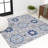 Leto Medallion Blue/Gray Indoor/Outdoor Rug-304572754